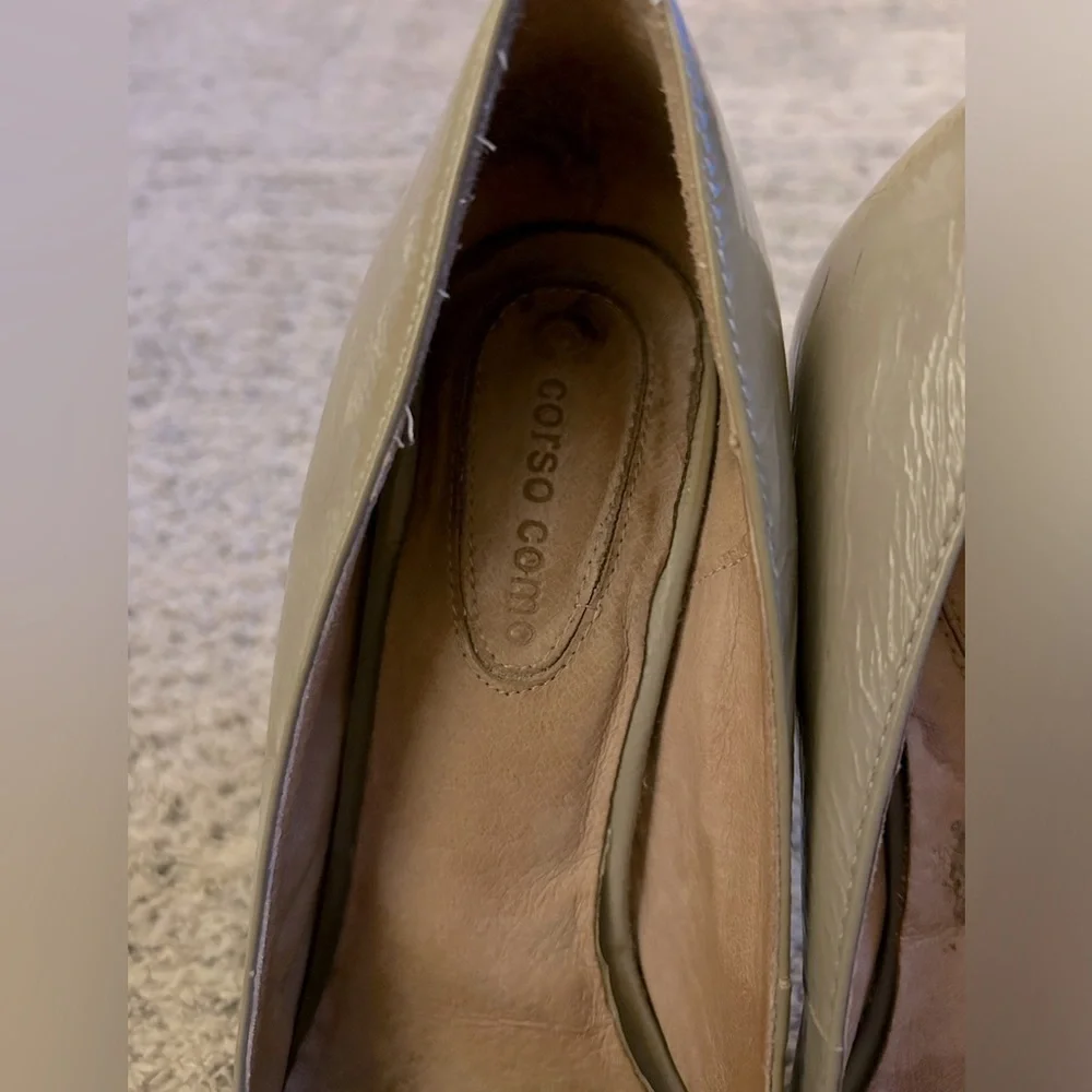 CORSO COMO - BEIGE LEATHER STILETTO - Size 8
